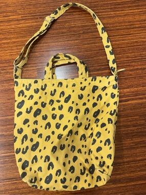 Leopard Canvas Duck Bag Tote by BAGGU versatile sturdy spacious